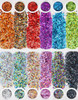 Counting Mars 12 Pcs Chunky Glitter Eyeshadow Face Body Painting Craft Nail Art for Decoration