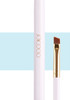 Docolor Duo Eyebrow Brush Professional Tool Angled Eye Brow Brush and Spoolie Brush White