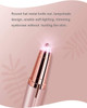 Eyebrow Hair Remover Arllison Painless Portable Precision Electric Eyebrow Hair Trimmer for Women Men, Rose Gold (Battery Powered)