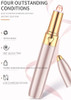 Eyebrow Hair Remover, SIENON Rechargeable Eyebrow Trimmer with LED Light-Painless-Precision Portable Electric Eyebrow Razor Tool for Face Lips Nose Facial Hair Removal for Women and Men (Gold)