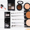Fashion Base 5PCS/SET Metal Handle Makeup Brushes Set Cosmetics Brushes Blending Makeup Brushes,Eyeshadow Brushes (Black&Brown)