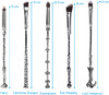 Fashion Base 5PCS/SET Metal Handle Makeup Brushes Set Cosmetics Brushes Blending Makeup Brushes,Eyeshadow Brushes (Black&Brown)