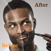 FOLLICLE BOOSTER Beard Pen - BLACK - Barber Pencil Beard Filler with Brush Waterproof Proof & Sweat Proof