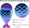 Foundation Brush-Dolovemk Mermaid Makeup Brushes,Foundation Brush Powder Blush Foundation,Makeup Brush,Mermaid Makeup Brushes With Case,Fishtail Makeup Brush 1 Pcs(Purple)