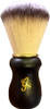 Golden Shave - Synthetic Plissoft Bristle Shave Brush with Premium Beech Handle- 24mm Knot - Gold Brass Ring -