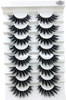 HBZGTLAD new 8 pairs of natural false eyelashes long makeup 3d mink eyelashes extend eyelashes (B03)
