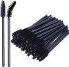 KINGMAS 100 Pcs Disposable Eyelash Mascara Brushes Applicator Wand Brush Makeup Brush - Black