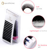 LANKIZ Eyelash Extensions Individual Lashes 0.15mm C Curl 8-15mm Mink Eyelash Extension Supplies Classic Lash Extensions Professional