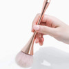 Large Mineral Powder Brush,Powder Brush and Blush Brush for Daily Makeup,Soft Fluffy Foundation Brush Blush Brush for Large Coverage Loose Powder Bronzer Blush Blending Buffing (Rose Gold)