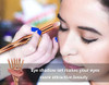 LHEI 10 Pcs Rose Gold Makeup Brush Set Professional Eye Makeup Brushes For Eyeshadow Concealer Eyeliner Brow Blending Brush Tool (Rose Gold, Promotion)