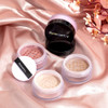 Loose Highlighting Powder with Makup Puff, Kmeamty Shimmer Highlights and Matte blush for Face Makeup and Body (4 Packs)