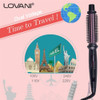 LOVANI Curling Iron Brush,Hot Hair Curling Wand with 1 Inch Ceramic Ionic Barrel,Dual Voltage Instant Heat Up Travel Hair Curler