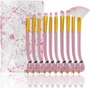 Makeup Brushes Set with Bag Citicolor Flamingo Shape Beauty Make up Brush Sets Start Makers Makeup tools Professional Cosmetic Kit with Foundation Brush Powder Brush Eye Brush