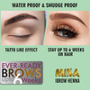 Mina Professional ibrow Henna Refill Pack and Tinting Kit for ibrow Colour Black