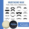 Mustache Wax, Magic Master Keratin Beard Balm Grooming Conditioning For Men, Organic Ingredients, Styles, Training and Moisturizes All Lengths of Facial Hair