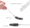 MyAoKuE-UP 300 Pack Mascara Wands Disposable Crystal Black Handle Eyelash Brush for Extensions Eye Lash Applicator Makeup Tool, Black