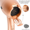 NITION Negative Ions Ceramic Hair Dryer with Diffuser Attachment Ionic Blow Dryer Quick Drying,1875 Watt 2 Speed / 3 Heat Settings,Cool Shot Button,Lightweight,Champagne Gold