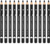 Ownest 12 Pcs Eyebrow Pencil Eyeliner Set, Eyeliner Gel Gel Waterproof Eyebrow Pencil Long Lasting Eyeliner Professional Eye Makeup Pen-Black