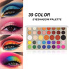 Ownest 39 Colors Eyeshadow Palette,High Pigmented Eyeshadow Powder Matte Shimmer Pearl Metallic Eyeshadow Makeup,Colorful Waterproof Long Lasting Eye Shadow Makeup Palette