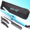 Professional Series Hair Curling Iron 1 Inch & Bonus Travel Pouch by SKYPRO | Small Curling Iron for Short Hair | Perfect Mid-Length Ceramic Curling Iron Barrel & Firm Clamp for All Hair Textures