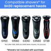 SH30 Replacement Heads for Philips Electric Shaver Series 1000, 2000, 3000 and S738 Click and Style with 9 Durable Sharp Blade, Easy Cut, 9 - Pack