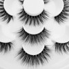 Smilart 7 Pairs 3D Mink Lashes Faux Natural False Eyelashes Fluffy Fake Eyelash Eyelashes Dramatic Look Eyelashes Extension Makeup Handmade Soft Thick Lashes Resuable Black (G201)