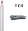 SOLUSTRE 2pcs Eyebrow Pencil Double- end Long Lasting 2- in- 1 Professional Waterproof Eyebrow Pencil with Brush for Lady (Grey)