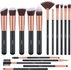 Syntus Makeup Brush Set, Premium Synthetic Foundation Powder Kabuki Blush Concealer Eye Shadow 16 Pcs Makeup Brushes, Rose Golden