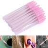 Tbestmax 300 Disposable Mascara Wands Spoolies Eye Lash Brush for Eyebrow/Eyelash Extension Pink