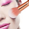 Tenmon 15pcs Unicorn Shiny Gold Makeup Brush Set Professional Foundation Powder Cream Blush Brush Kits (Rose Gold)