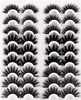 Thick Mink Eyelashes Faux Cils 18 Pairs 20MM Fluffy Long False Lashes Pack Dramatic Full 5D Crossed Fake Eyelashes Bulk by Yawamica