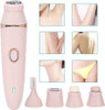 USB Women Electric Shaver Hair Trimmer 5 Heads Electric Shaver