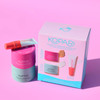 Kopari Forever Faves Bundle | Mini Organic Coconut Melt, Exfoliating Mini Coconut Crush Scrub, Clear Moisturizing Lip Glossy