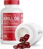 Bronson Antarctic Krill Oil 1000 Mg With Omega-3S Epa, Dha, Astaxanthin And Phospholipids 120 Softgels (60 Servings)-1656717812
