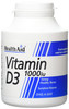 Healthaid Vitamin-D3 Vegetarian Tablets, 1000Iu, Pack Of 1000 Tablets