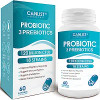 CANLIST Probiotics 120 Billion CFUs 18 Strains, 3 Prebiotics & Digestive Enzymes for Men Women 60 Vegetarian Capsules