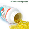 Natures Aid Cod Liver Oil, 1000 mg, 180 Softgel Capsules (High Strength, 254 mg Omega-3 with Vitamins A and D for Normal Function of the Immune System, Made in the UK)