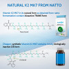 Vitamin K2 MK7 200mcg 90 Tablets (V) Natural MK-7 from natto Fermentation. Vegan High Strength Tablets (not Capsules). Made in The UK by Health4All