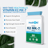 Health4All Vitamin K2 MK7 200mcg 90 Tablets (V) Natural MK 7 from natto Fermentation. Vegan High Strength Tablets not Capsules