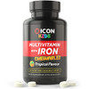 ICON Nutrition Kids Chewable Multivitamins with Iron 60 Tablets Tropical