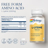 Solaray, L-Lysine, 1,000 mg, 90 TabletsDietary Supplement Naturally Produced Free-Form Amino Acid
