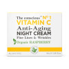 The Conscious VITAMIN C anti-aging night cream organic raspberry Face moisturizer Flash effect