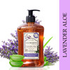 A LA MAISON Lavender Aloe Liquid Hand Soap - Triple French Milled Natural Moisturizing Soap (3 Pack, 16.9 oz Bottle)