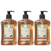 A LA MAISON Pure Coconut Liquid Hand Soap - Triple French Milled Natural Moisturizing Soap (3 Pack, 16.9 oz Bottle)