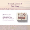 A LA MAISON Sweet Almond Bar Soap - Triple French Milled Natural Moisturizing Hand Soap Bar (4 Bars of Soap, 3.5 oz)