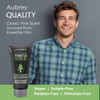 Aubrey Mens Stock North Woods Shave Cream | Invigorating Formula For A Smooth, Close Shave | Avocado & Wheat Germ Oils | Classic Pine Scent | 6oz