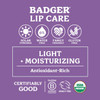 Badger - Classic Lip Balm, Pink Grapefruit, Made with Organic Olive Oil, Beeswax & Rosemary, Certified Organic, Moisturizing Lip Balm, 0.15 oz