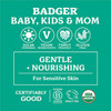 Badger - Pregnant Belly Oil, Rose & Vanilla, Certified Organic, Gentle & Soothing, Jojoba & Coconut Oil, Belly Oil for Stretched Skin During & After Pregnancy, 4 fl oz