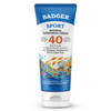 Badger SPF 40 Sport Mineral Sunscreen Cream - Reef-Friendly Broad-Spectrum Water-Resistant Sport Sunscreen with Zinc Oxide - Unscented, 2.9 oz