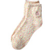 Earth Therapeutics Hemp Seed Oil Plush Socks - Peach Confetti (1 Pair) Peach Confetti